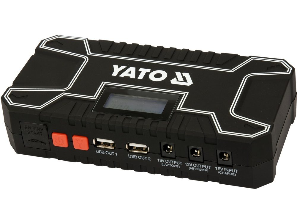 URZĄDZENIE ROZRUCHOWE - POWER BANK YATO 12000 mAh Z WYŚWIETLACZEM LCD - YT-83082 - obrazek 6