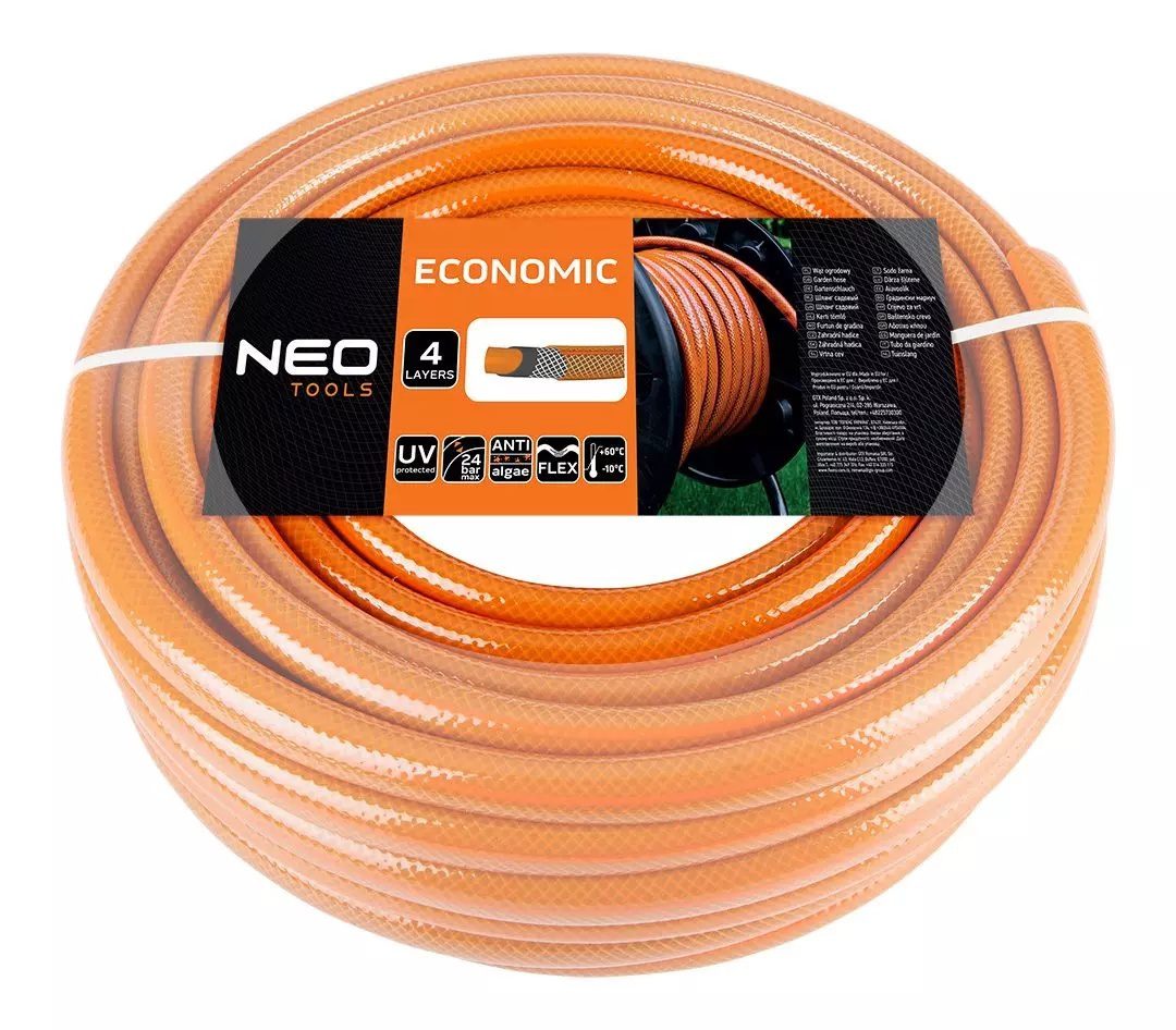 WĄŻ OGRODOWY NEO TOOLS 1/2" x 30 m, 4-WARSTWOWY NEO ECONOMIC - 15-801 - obrazek 5