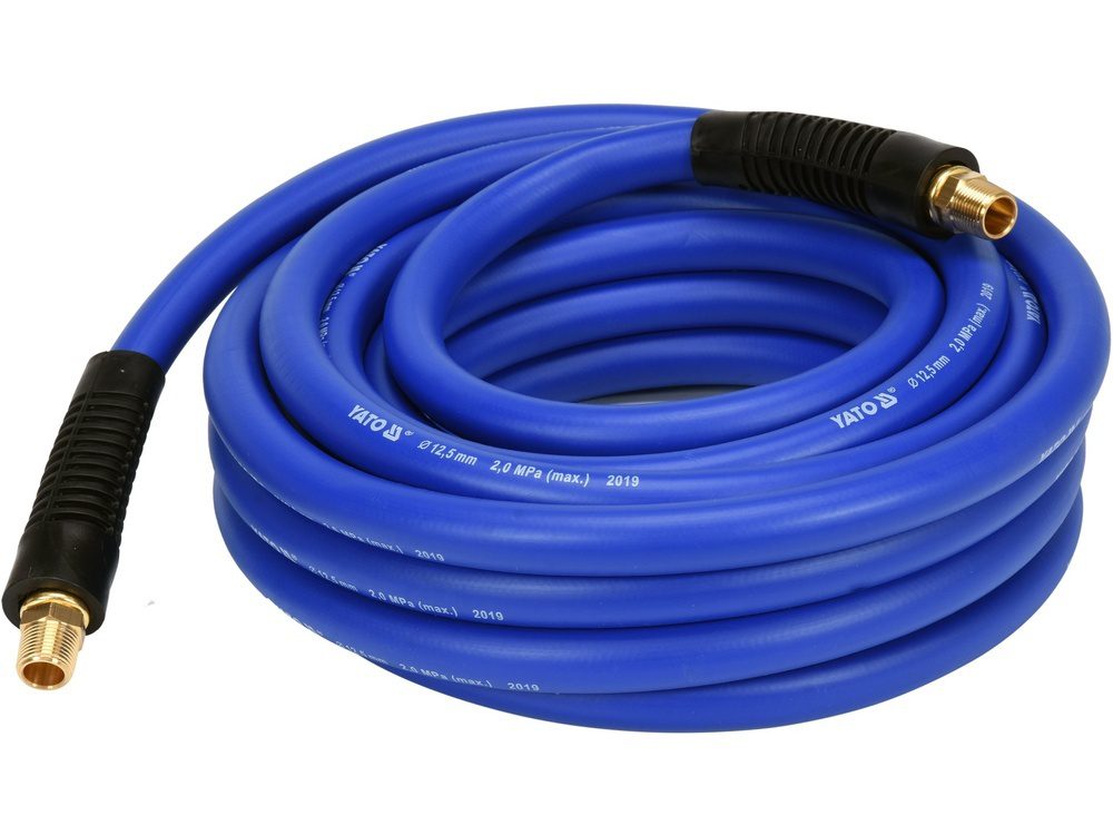 WĄŻ PNEUMATYCZNY HYBRYDOWY YATO 1/2" - 10 m - KOŃCÓWKI G3/8" - YT-24236