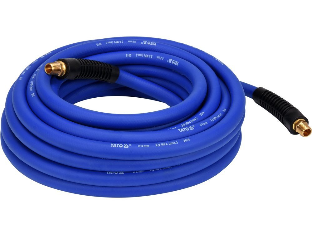 WĄŻ PNEUMATYCZNY HYBRYDOWY YATO 3/8" - 10 m - KOŃCÓWKI G1/4" - YT-24233
