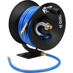 WĄŻ PNEUMATYCZNY NA ZWIJAKU YATO 10 mm - 15 m - Z SZYBKOZŁĄCZAMI - YT-24240