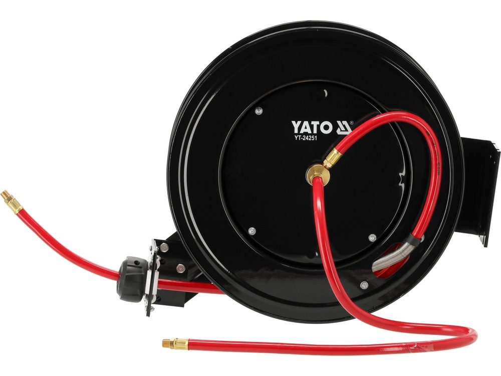 WĄŻ PNEUMATYCZNY NA ZWIJAKU AUTOMATYCZNYM YATO 9,5 mm (3/8") - 20 m - G1/4" - YT-24251 - obrazek 3
