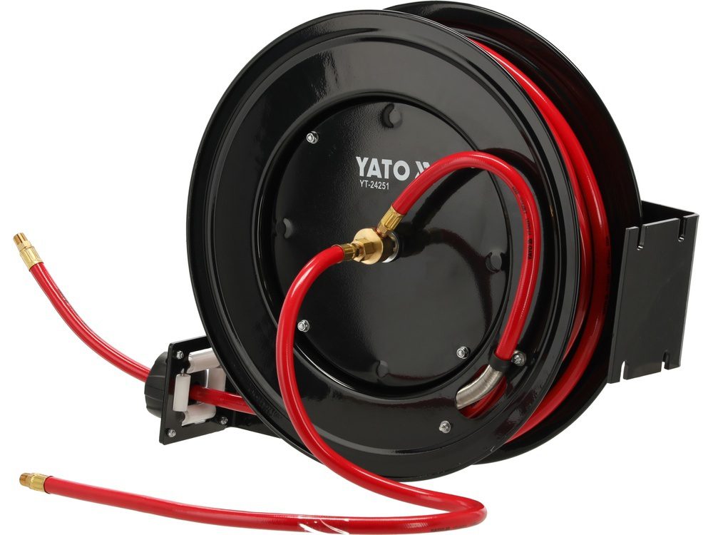 WĄŻ PNEUMATYCZNY NA ZWIJAKU AUTOMATYCZNYM YATO 9,5 mm (3/8") - 20 m - G1/4" - YT-24251 - obrazek 4