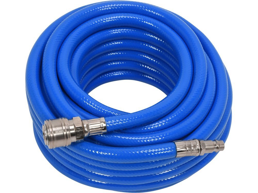 WĄŻ PNEUMATYCZNY ZBROJONY YATO 16x10 mm - 10 m - PVC, SZYBKOZŁĄCZA 1/4" STANDARD - YT-24224