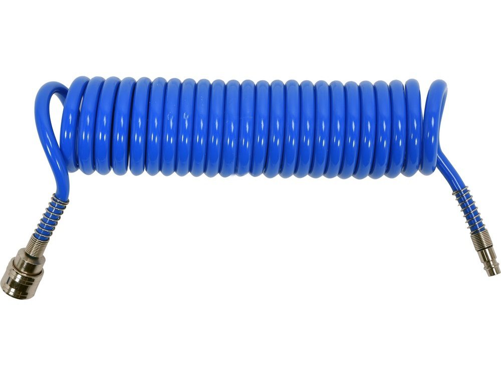 WĄŻ SPIRALNY PNEUMATYCZNY YATO 12 × 8 mm - 15m - PU, SZYBKOZŁĄCZA 1/4" STANDARD - YT-24209