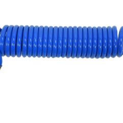 WĄŻ SPIRALNY PNEUMATYCZNY YATO 8 × 5,5 mm - 15m - PU, SZYBKOZŁĄCZA 1/4" STANDARD - YT-24203