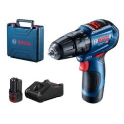 WIERTARKO-WKRĘTARKA AKUMULATOROWA UDAROWA BOSCH GSB 12V-30 12 V 30 Nm 2×2.0 Ah Li-Ion WALIZKA