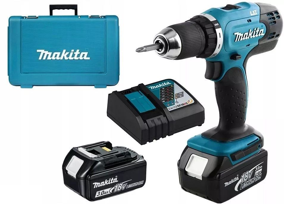 WIERTARKO-WKRĘTARKA AKUMULATOROWA MAKITA 42 Nm 18V 2×3.0Ah Li-Ion