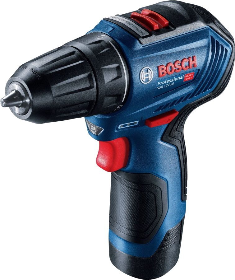 WIERTARKO-WKRĘTARKA AKUMULATOROWA BOSCH GSR 12V-30 12 V 30 Nm 2×2.0 Ah Li-Ion WALIZKA - obrazek 2