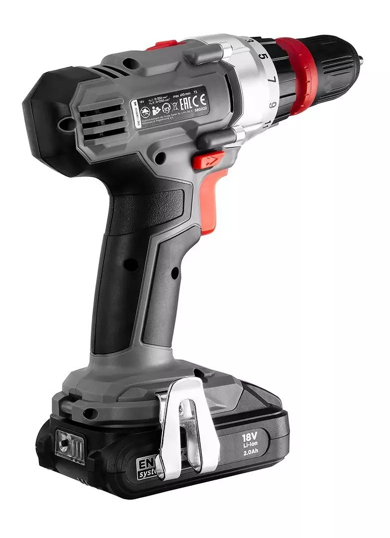 WIERTARKO-WKRĘTARKA GRAPHITE ENERGY+ 18V LI-ION, ZDEJMOWANY UCHWYT 10 MM, 2 x AKUMULATOR 2AH, ŁADOWARKA, WALIZKA - 58G022-SET2 - obrazek 2