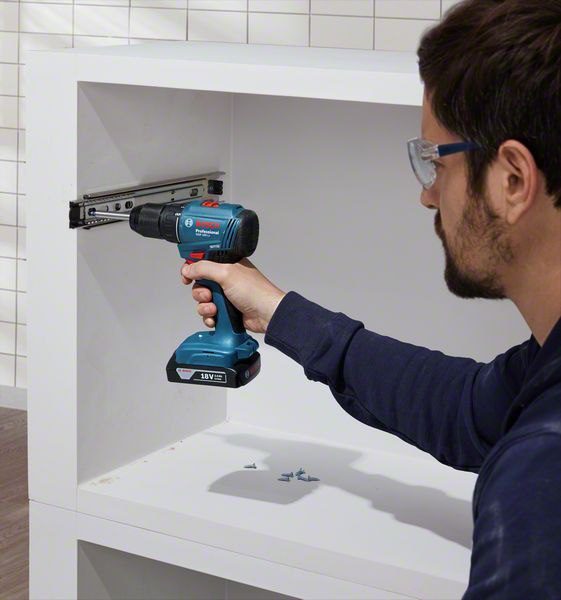 WIERTARKO-WKRĘTARKA AKUMULATOROWA BOSCH GSR 185-LI 18 V 50 Nm BRUSHLESS 2×2.0 Ah Li-Ion – WALIZKA - obrazek 5