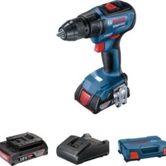 WIERTARKO-WKRĘTARKA AKUMULATOROWA BOSCH GSR 18V-50 18 V 50 Nm BRUSHLESS 2×2.0 Ah Li-Ion L-CASE