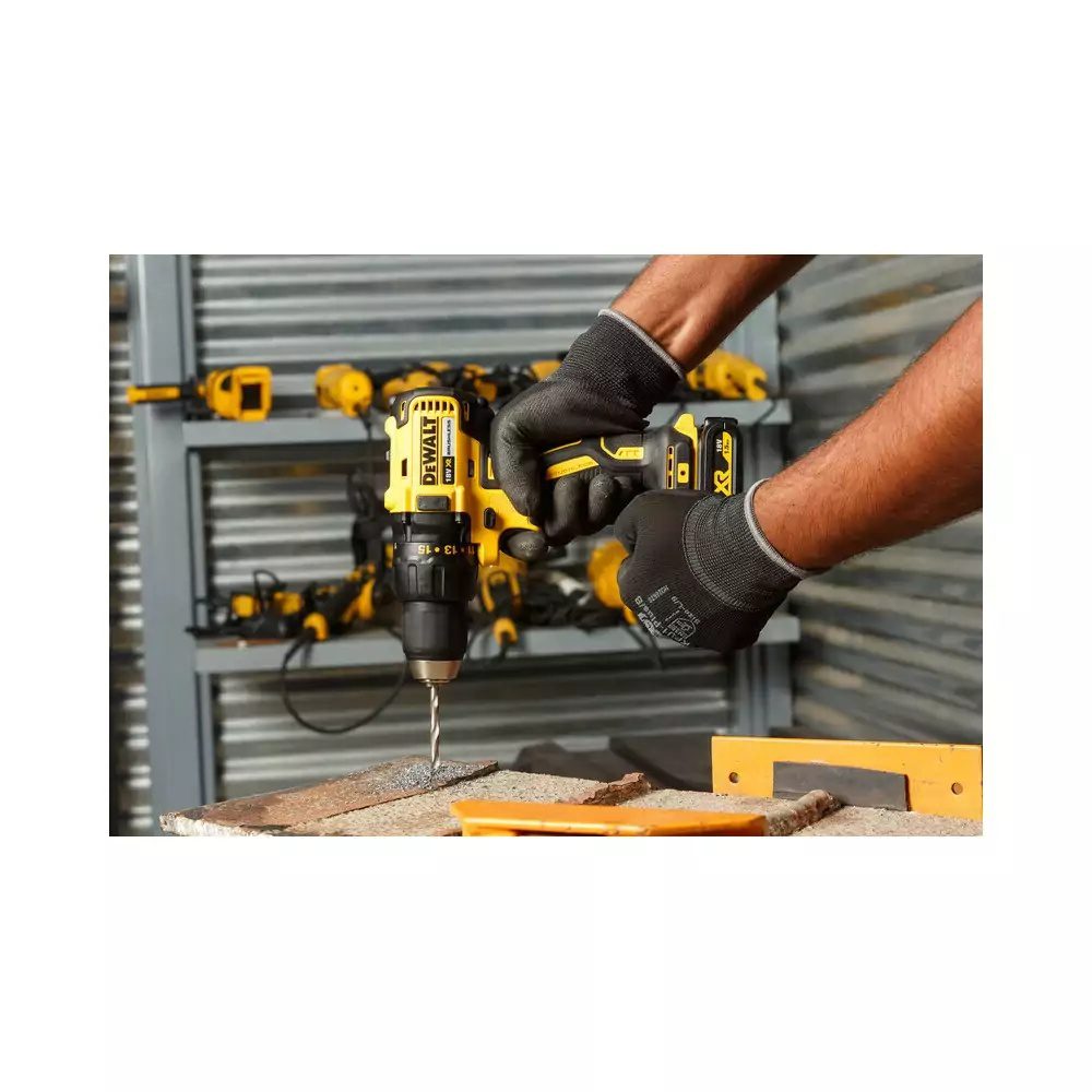 WIERTARKO-WKRĘTARKA AKUMULATOROWA DEWALT 18 V 65 Nm 2×2.0 Ah Li-Ion XR WALIZKA TSTAK - obrazek 5