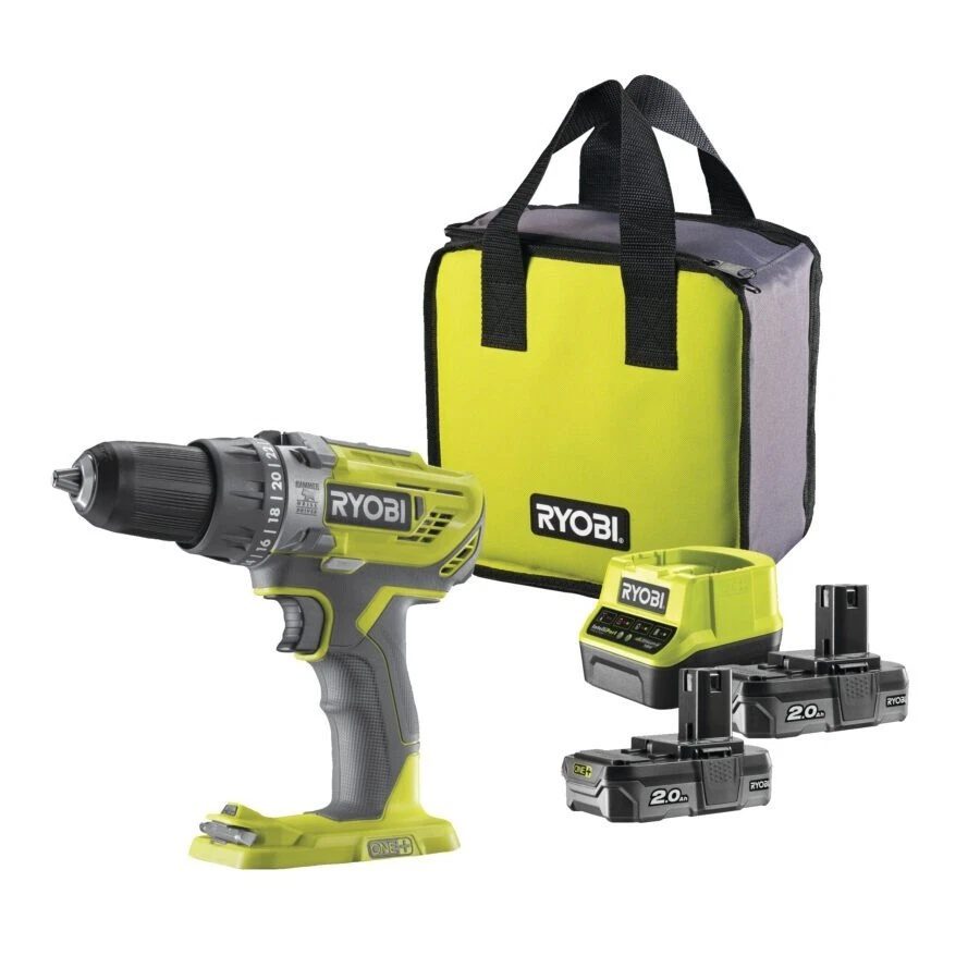 WIERTARKO-WKRĘTARKA UDAROWA RYOBI R18PD3-220S 18 V 50 Nm 2×2.0 Ah Li-Ion - obrazek 2