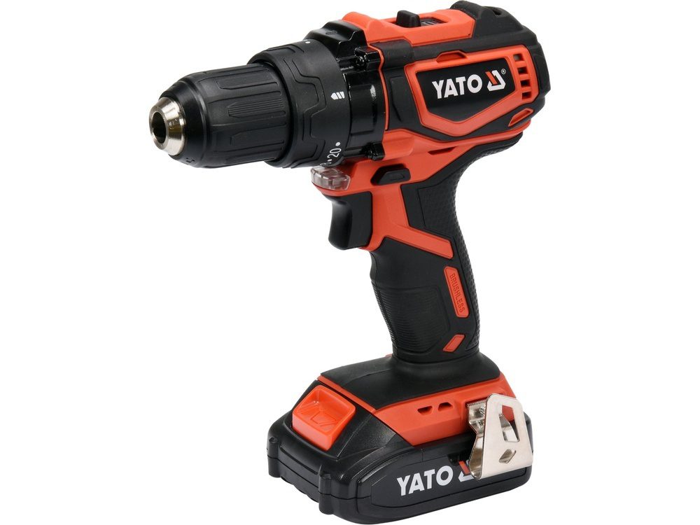 WIERTARKO-WKRĘTARKA YATO 18V, 42 Nm - AKUMULATOR 2 Ah, BEZSZCZOTKOWA - YT-82794