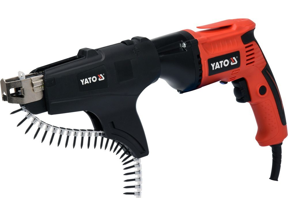 WKRĘTARKA DO REGIPSÓW YATO 550W Z MAGAZYNKIEM NA WKRĘTY 22-55 MM - YT-82071 - obrazek 2