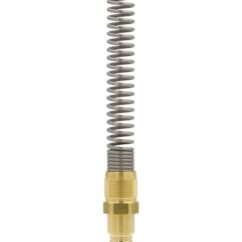 WTYCZKA PNEUMATYCZNA MOSIĘŻNA RQS NA WĄŻ 6x8 MM ZE SPRĘŻYNĄ - 26SFKK08MXX