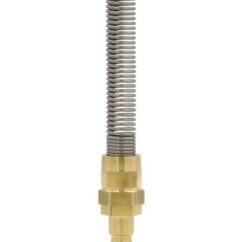 WTYCZKA PNEUMATYCZNA MOSIĘŻNA RQS NA WĄŻ 8x10 MM ZE SPRĘŻYNĄ - 26SFKK10MXX