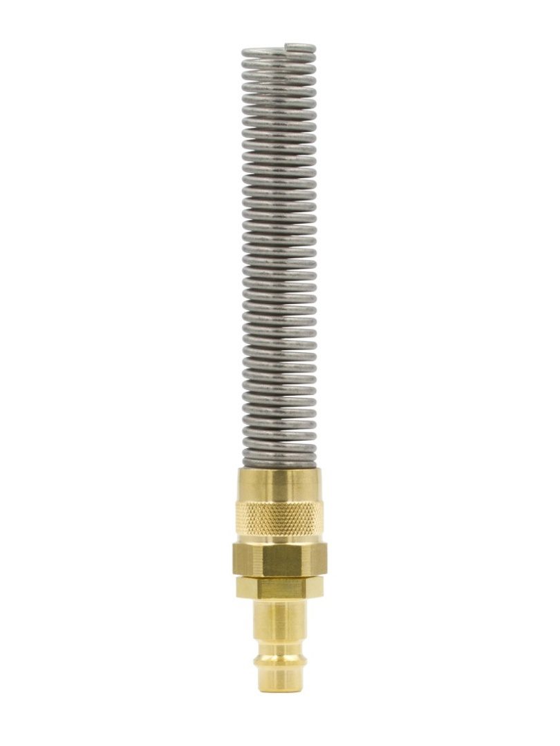 WTYCZKA PNEUMATYCZNA MOSIĘŻNA RQS NA WĄŻ 9x12 MM ZE SPRĘŻYNĄ - 26SFKK12MXX
