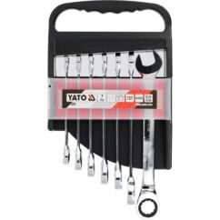 ZESTAW KLUCZY PŁASKO-OCZKOWYCH Z GRZECHOTKĄ YATO 10-19 mm (7 el.) - YT-0208