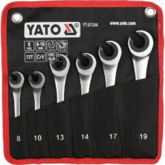 ZESTAW KLUCZY PÓŁOTWARTYCH Z GRZECHOTKĄ YATO 8-19 MM (6 el.) - YT-01344