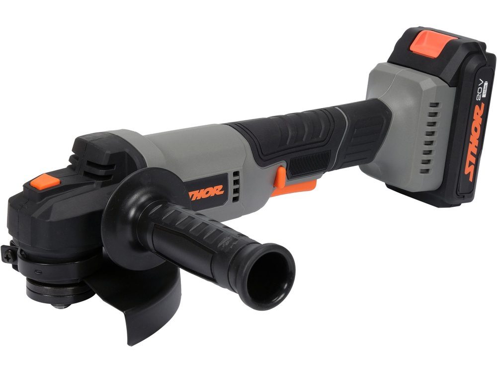 ZESTAW NARZĘDZI AKUMULATOROWYCH STHOR 20V: SZLIFIERKA 125 mm + WIERTARKO-WKRĘTARKA 26 Nm - AKUMULATOR 2 Ah - 78097 - obrazek 3