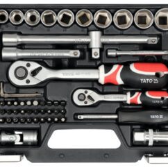ZESTAW NARZĘDZIOWY YATO 1/2", 1/4" M (72 el.) - YT-38782