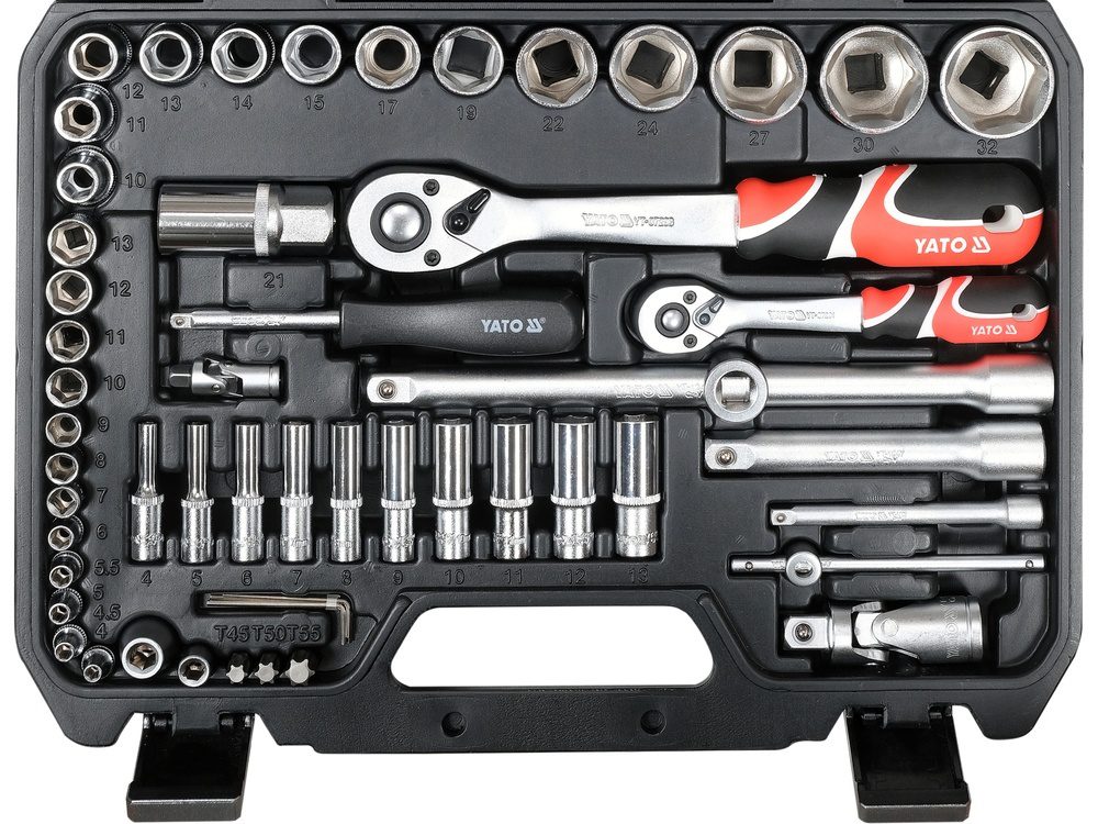 ZESTAW NARZĘDZIOWY YATO 1/4", 1/2" (93 el.) - YT-38784 - obrazek 3