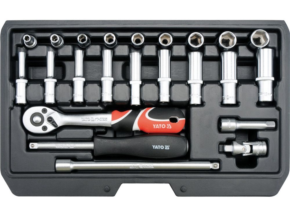 ZESTAW NARZĘDZIOWY YATO 1/4" (23 el.) - YT-14451