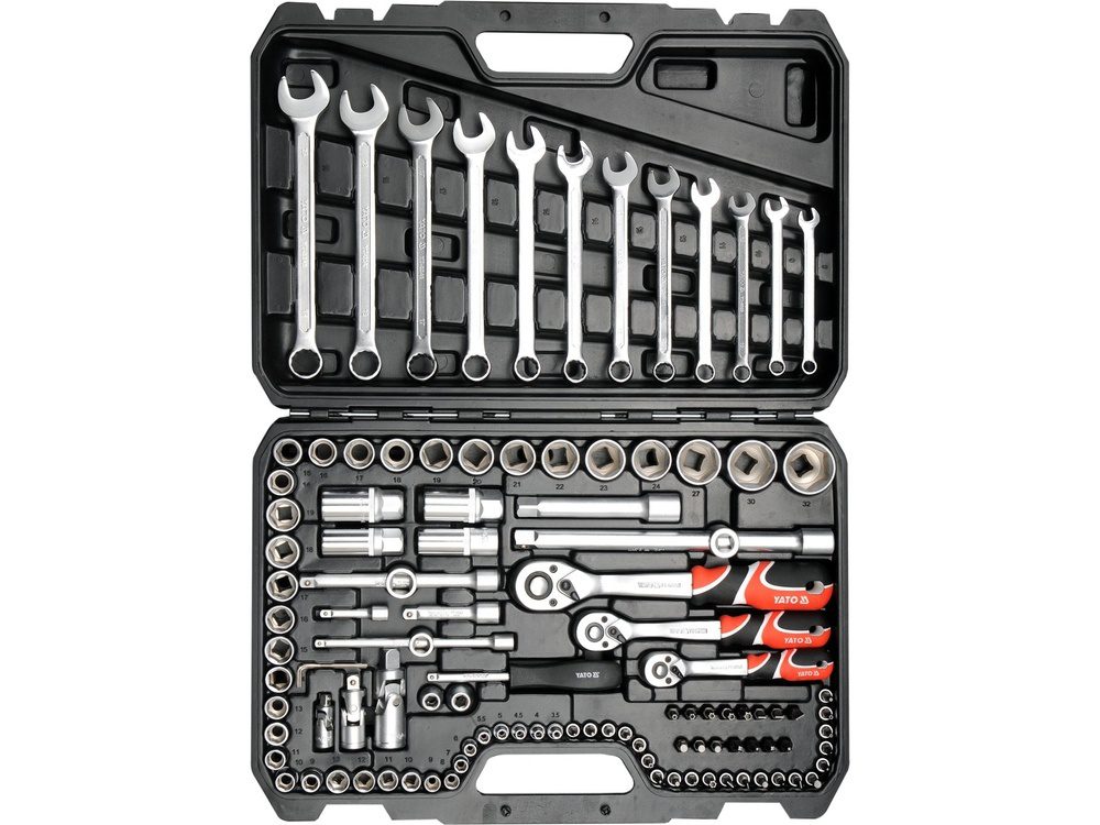ZESTAW NARZĘDZIOWY YATO 1/4", 3/8", 1/2" (111 el.) - YT-38831 - obrazek 2