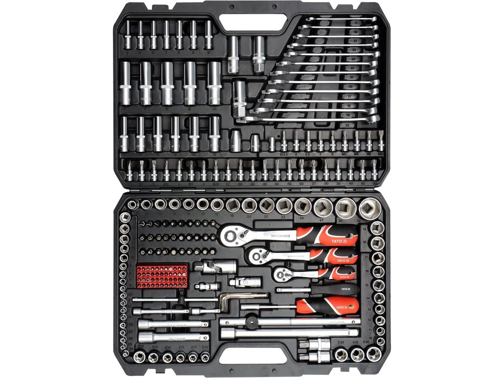 ZESTAW NARZĘDZIOWY YATO XXL 1/4", 3/8", 1/2" (216 el.) - YT-38841 - obrazek 2