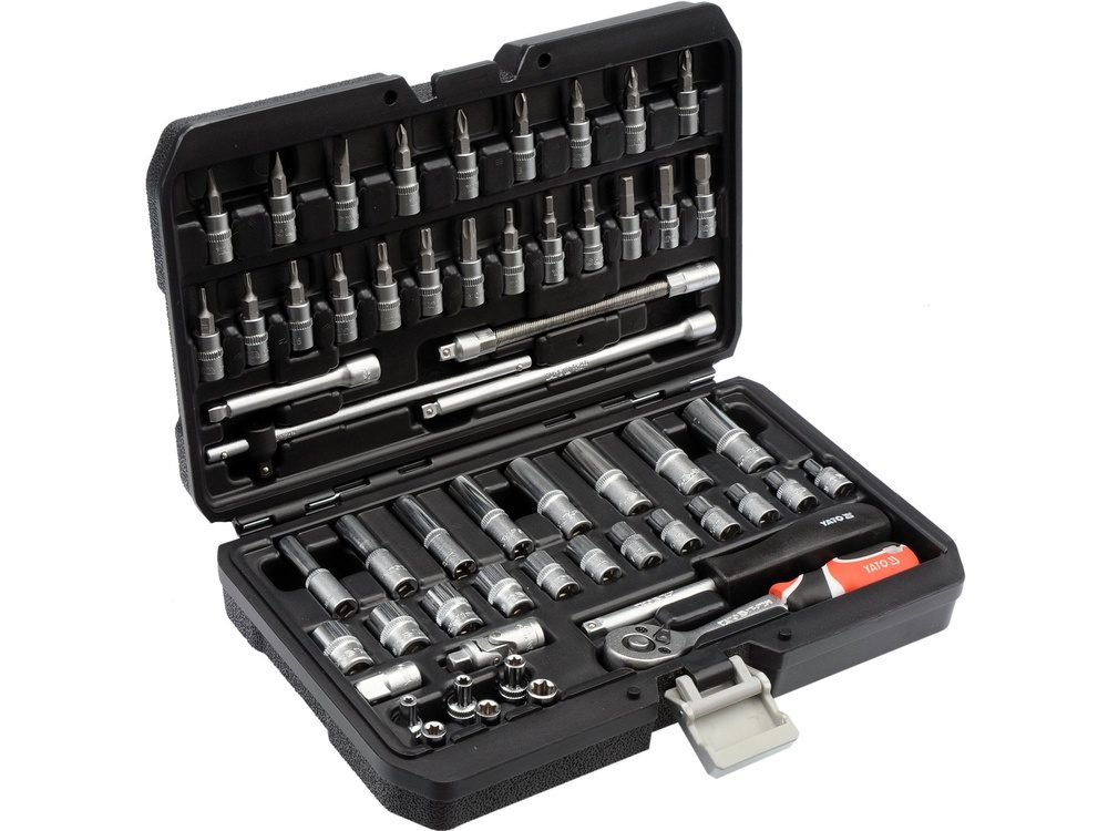 ZESTAW NARZĘDZIOWY YATO 1/4" (56 el.) - YT-14501