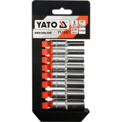 ZESTAW NASADEK DŁUGICH YATO 1/4" (8 el.) - YT-14431