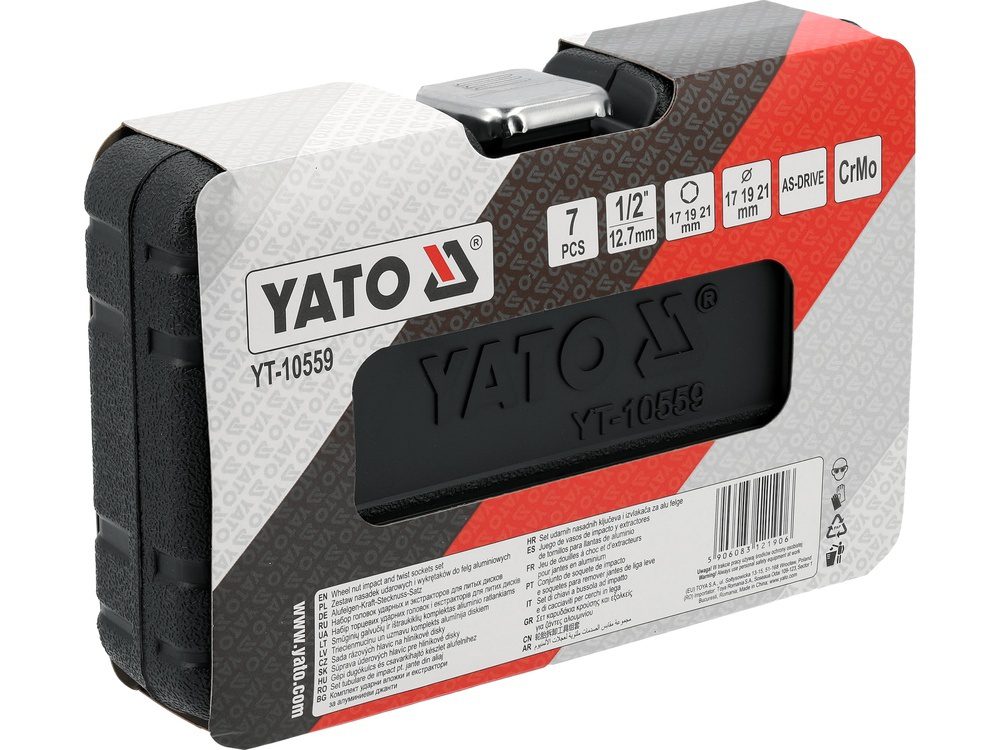ZESTAW NASADEK UDAROWYCH YATO Z WYKRĘTAKAMI DO FELG ALUMINIOWYCH, (7 el.) - YT-10559 - obrazek 4