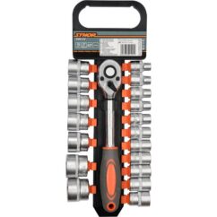 ZESTAW NASADEK Z GRZECHOTKĄ STHOR 1/2" (19 el.) - 58634