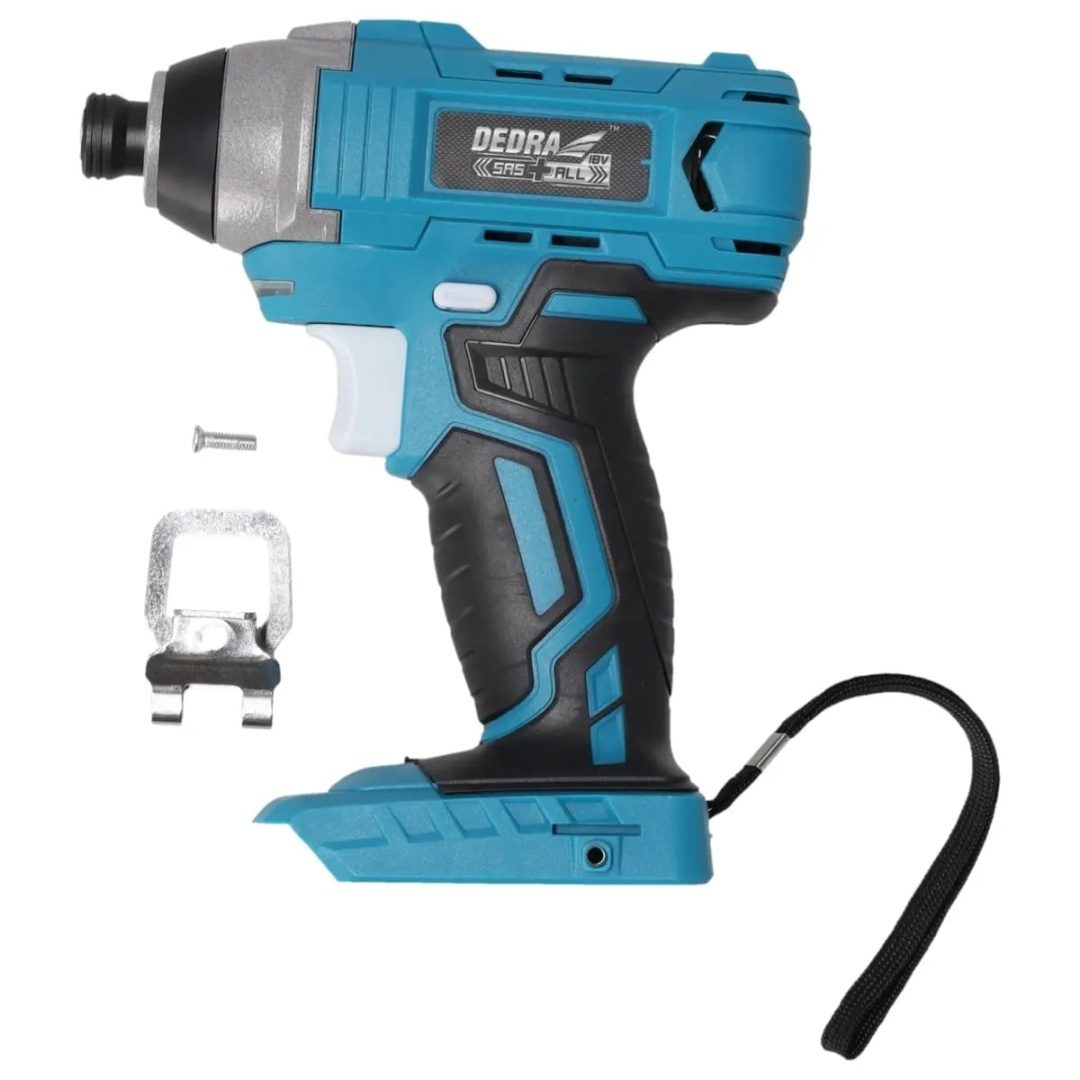 ZAKRĘTARKA UDAROWA AKUMULATOROWA DEDRA SAS+ALL 18V 110 Nm UCHWYT HEX 1/4" – BEZ AKUMULATORA - DED7045 - obrazek 7